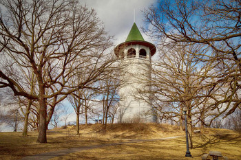 Laminated Witch Hat Water Tower Prospect Park Minneapolis Minnesota Photo Photograph Poster Dry Erase Sign 24x16