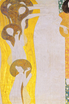 Gustav Klimt Beethoven Frieze The Arts Woman Portrait Art Nouveau Prints and Posters Gustav Klimt Canvas Wall Art Fine Art Wall Decor Women Abstract Painting Cool Wall Decor Art Print Poster 16x24