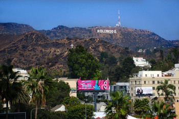 Laminated Hollywood Sign American Cultural Icon Los Angeles California Photo Photograph Poster Dry Erase Sign 24x16