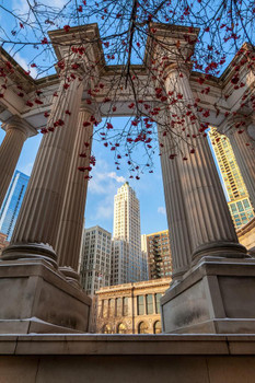 The Millennium Monument in Wrigley Square Photo Photograph Cool Wall Decor Art Print Poster 16x24