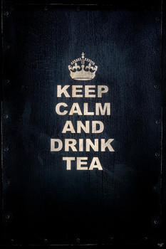 Laminated Keep Calm and Drink Tea by Chris Lord Photo Photograph Poster Dry Erase Sign 16x24