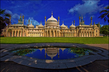 Laminated Brighton Royal Pavilion By Chris Lord Photo Photograph Poster Dry Erase Sign 16x24