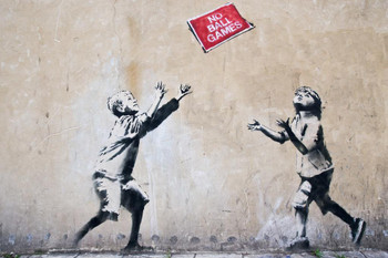 Banksy No Ball Games Street Art Banksy Print Bansky Modern