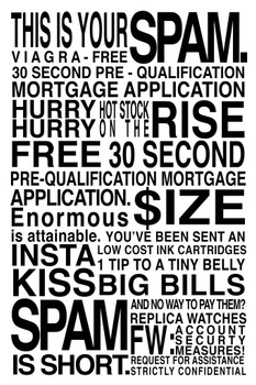 Laminated Spamifesto White Demotivational Funny Poster Dry Erase Sign 16x24
