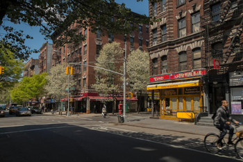 Laminated Street Scene in Greenwich Village New York City Photo Photograph Poster Dry Erase Sign 24x16