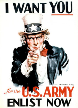 Uncle Sam I Want You Army WPA War Propaganda Cool Wall Decor Art Print Poster 24x36
