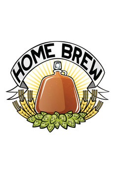 Laminated Home Brew Beer Poster Dry Erase Sign 16x24