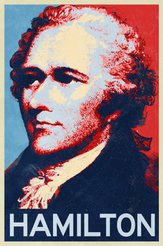 Laminated Alexander Hamilton Hope Style Pop Culture Merchandise Wall Decor Colorful American History Gift Revolution Artistic Patriotic Patriotism Poster Dry Erase Sign 16x24