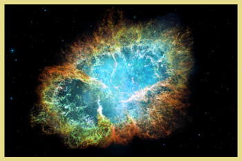 Crab Nebula Supernova Remnant Photo Photograph Cool Wall Decor Art Print Poster 12x18