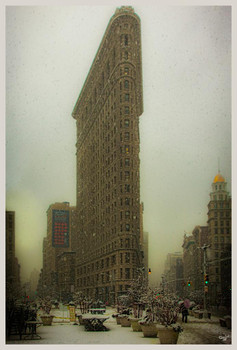 Laminated Vintage Flatiron by Chris Lord Photo Photograph Poster Dry Erase Sign 16x24