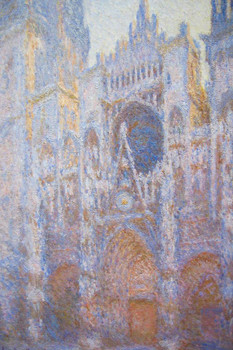 Claude Monet Rouen Cathedral West Facade Impressionist Art Posters Claude Monet Prints Nature Landscape Painting Claude Monet Canvas Wall Art French Decor Cool Wall Decor Art Print Poster 24x36