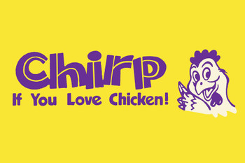 Chirp if You Love Chicken! Retro Humor Chicken Art Chicken Decor Hen Art Farm Kitchen Wall Art Chicken Cool Funny Chicken Poster Chicken Decor Funny Cool Wall Decor Art Print Poster 24x36