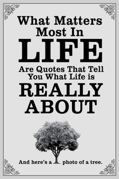 Laminated What Matters Most In Life Are Quotes White Poster Dry Erase Sign 16x24