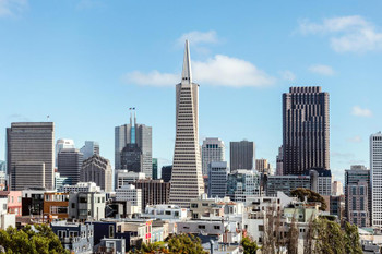 San Francisco Transamerica Pyramid Panorama Photo Photograph Cool Wall Decor Art Print Poster 24x16