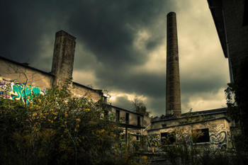 Laminated Deterioating Old Fabric Textile Mill Photo Photograph Poster Dry Erase Sign 24x16