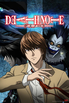 Laminated Death Note Anime Merch Wall Decor Movie Posters Anime Stuff Teen Boy Dorm Room Bedroom Decor Aesthetic Manga Series Wall Poster Modern Anime Birthday Poster Dry Erase Sign 24x36