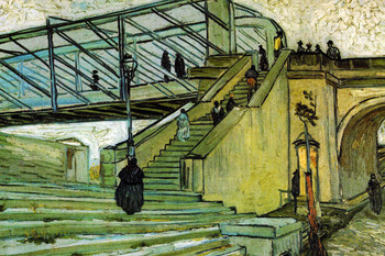 Vincent Van Gogh The Trinquetaille Bridge Van Gogh Wall Art Impressionist Portrait Painting Style Fine Home Decor Realism Romantic Artwork Decorative Wall Decor Cool Wall Art Print Poster 18x12