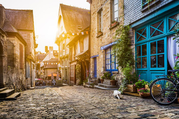 Laminated Charming European Old Country Town Cobblestones Homes Sunset Photo Poster Dry Erase Wall Art 24x36 Laminated Charming European Old Country Town Cobblestones Homes Sunset Photo Poster Dry Erase Wall Art 24x36
