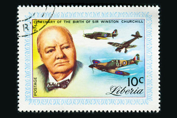 Winston Churchill Stamp Cool Wall Decor Art Print Poster 24x36