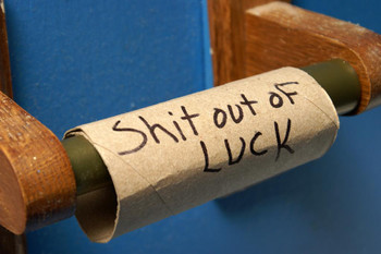 Laminated Just My Luck Poster Dry Erase Sign 24x36