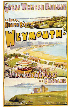 Great Western Railway Weymouth England Vintage Travel Cool Wall Decor Art Print Poster 24x36