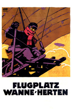 Germany Flugplatz Wanne Herten Vintage Illustration Travel Art Deco Vintage French Wall Art Nouveau French Advertising Vintage Poster Prints Art Nouveau Decor Cool Wall Decor Art Print Poster 24x36