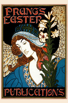 Prangs Easter Publications Vintage Illustration Art Deco Vintage French Wall Art Nouveau 1920 French Advertising Vintage Poster Prints Art Nouveau Decor Cool Wall Decor Art Print Poster 24x36