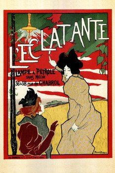 Laminated L Eclatante Radiant Dazzling Lamp Vintage Illustration Art Deco Vintage French Wall Art Nouveau 1920 French Advertising Vintage Poster Prints Art Nouveau Decor Poster Dry Erase Sign 24x36
