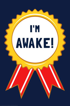 Im Awake Medal Badge Funny Parody LCT Creative Cool Huge Large Giant Poster Art 36x54