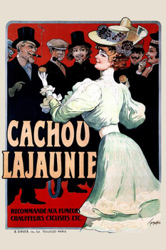 Cachou Lajaunie Vintage Illustration Travel Art Deco Vintage French Wall Art Nouveau French Advertising Vintage Poster Prints Art Nouveau Decor Cool Huge Large Giant Poster Art 36x54