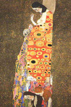 Gustav Klimt The Hope Woman Nude Portrait Art Nouveau Prints and Posters Gustav Klimt Canvas Wall Art Fine Art Wall Decor Women Landscape Abstract Painting Cool Wall Art Print Poster 24x36