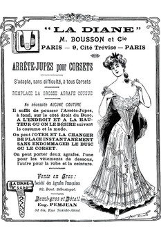 La Diane Corset Vintage Illustration Art Deco Vintage French Wall Art Nouveau 1920 French Advertising Vintage Poster Prints Art Nouveau Decor Stretched Canvas Art Wall Decor 16x24