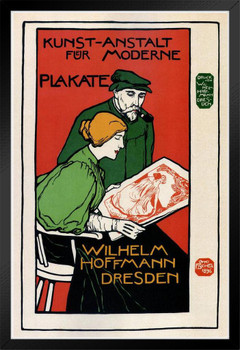 Plakate Wilhelm Hoffmann Dresden Vintage Illustration Art Deco Vintage French Wall Art Nouveau 1920 French Advertising Vintage Poster Prints Art Nouveau Decor Black Wood Framed Poster 14x20