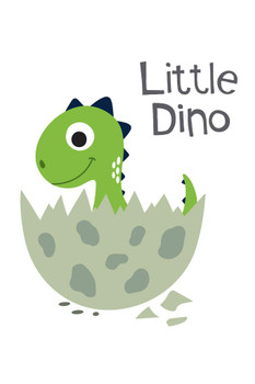 Little Dino Cute Dinosaur Artistic Drawing Dinosaur Poster For Kids Room Dino Pictures Bedroom Dinosaur Decor Dinosaur Pictures For Wall Dinosaur Wall Art Print Thick Paper Sign Print Picture 8x12
