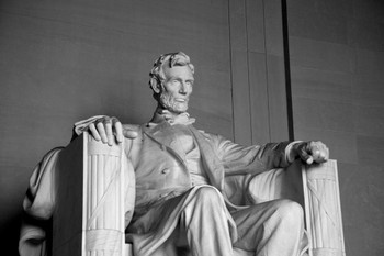 Lincoln monument interior view. Thick Paper Sign Print Picture 8x12
