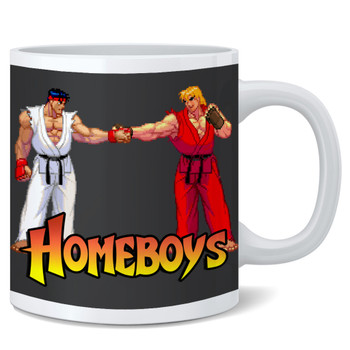 Street Fighter Homeboys Coffee Mug Video Games Tea Cup Gamer Merch Game Room Cool Ceramic Fighting Arcade Mugs Travel Stuff Iconic Gaming Mugs Birthday or Christmas Teens and Kids Friends Gift