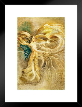 Hawap Dragon by Ciruelo Fantasy Painting Gustavo Cabral Matted Framed Wall Decor Art Print 20x26