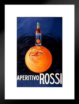 Aperitivo Rossi Orange Drink Vintage Illustration Art Deco Vintage French Wall Art Nouveau 1920 French Advertising Vintage Poster Prints Art Nouveau Decor Matted Framed Wall Decor Art Print 20x26