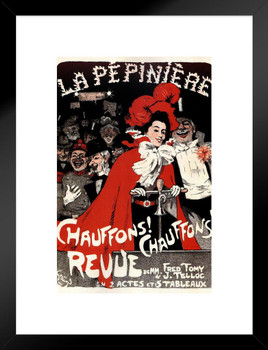 La Pepiniere Paris Vintage Illustration Art Deco Vintage French Wall Art Nouveau French Advertising Vintage Poster Prints Art Nouveau Decor Matted Framed Wall Decor Art Print 20x26