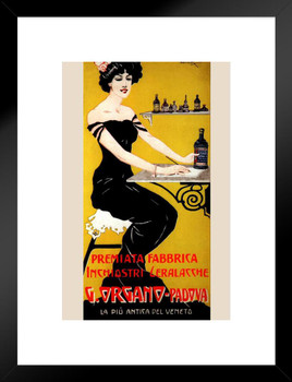 Premiata Fabbrica Inchiostri Ink Vintage Illustration Travel Art Deco Vintage French Wall Art Nouveau French Advertising Vintage Poster Prints Art Nouveau Decor Matted Framed Wall Decor Art Print 20x26