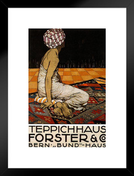 Teppichhaus Forster And Co Vintage Illustration Art Deco Vintage French Wall Art Nouveau French Advertising Vintage Poster Prints Art Nouveau Decor Matted Framed Wall Decor Art Print 20x26