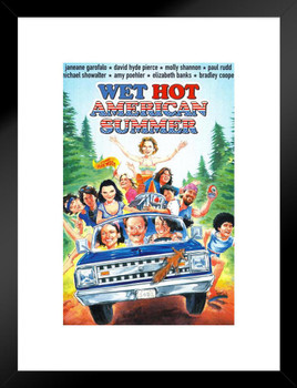 Wet Hot American Summer TV Show Series Full Cast One Sheet With Titles Matted Framed Art Wall Decor 20x26