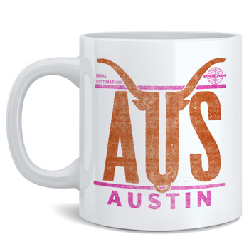 Pan Am Officially Licensed Austin Texas Airport Logo Panam Airways Travel Coffee Mug Tea Cup Fun Novelty Gift 12 oz