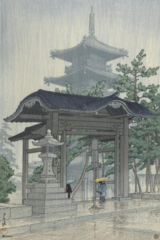 Laminated Zensetsu Temple Rain Hasui Kawase Japanese Painting Japanese Woodblock Art Nature Asian Art Modern Home Decor Poster Dry Erase Wall Art 24x36 Laminated Zensetsu Temple Rain Hasui Kawase Japanese Painting Japanese Woodblock Art Nature Asian Art Modern Home Decor Poster Dry Erase Wall Art 24x36