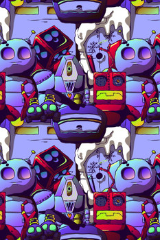 Laminated Robot Poster Photo Cartoon Illustration Photography Picture Office Room Home Decor Decorations Modern Aesthetic Doodle Drawing Alient Purple Violet Cute Poster Dry Erase Wall Art 24x36 Laminated Robot Poster Photo Cartoon Illustration Photography Picture Office Room Home Decor Decorations Modern Aesthetic Doodle Drawing Alient Purple Violet Cute Poster Dry Erase Wall Art 24x36