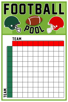 Super Bowl Squares 2023  Football Pool Squares Template to