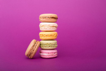 Tower of Sweet Colorful French Macaroons Photo Photograph Cool Wall Decor Art Print Poster 36x24