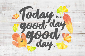 Laminated Today is a Good Day For a Good Day Farmhouse Decor Rustic Inspirational Motivational Quote Kitchen Living Room Poster Dry Erase Sign 24x36