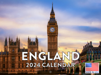 England Calendar 2024 Monthly Wall Calender