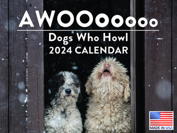 Howling Dog Calendar 2024 Monthly Wall Calender 12 Month